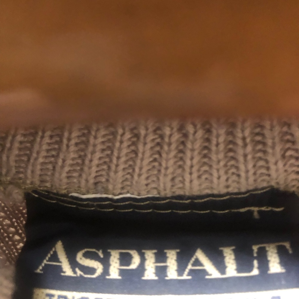 Asphalt Men's Crewneck Henley Sweater in Beige